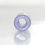 Thumbnail: Lavender Ivory Silver Wired Glass Dreadlock Bead 5.5mm Hole