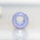 Thumbnail: Pastel Striped Pink Purple and Blue Glass Dreadlock Bead 5mm Hole