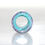 Thumbnail: Monet Watercolour Garden Glass Dreadlock Bead 8.5mm Hole