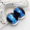 Thumbnail: Galaxy Blue Lampwork Glass Bead Pair