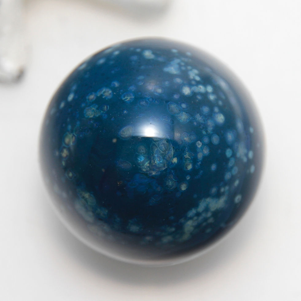 Thumbnail: Deep Swirly Dichroic Blue and Red Vortex Marble