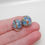 Thumbnail: Blue Earthy Waterways Lampwork Glass Bead Pair