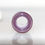 Thumbnail: Pink Turquoise and Deep Grape Organic Glass Dreadlock Bead 8mm Hole