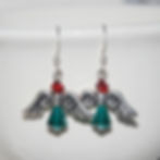Thumbnail: Christmas V2 Angels Swarovski Crystal Earrings on Sterling Silver