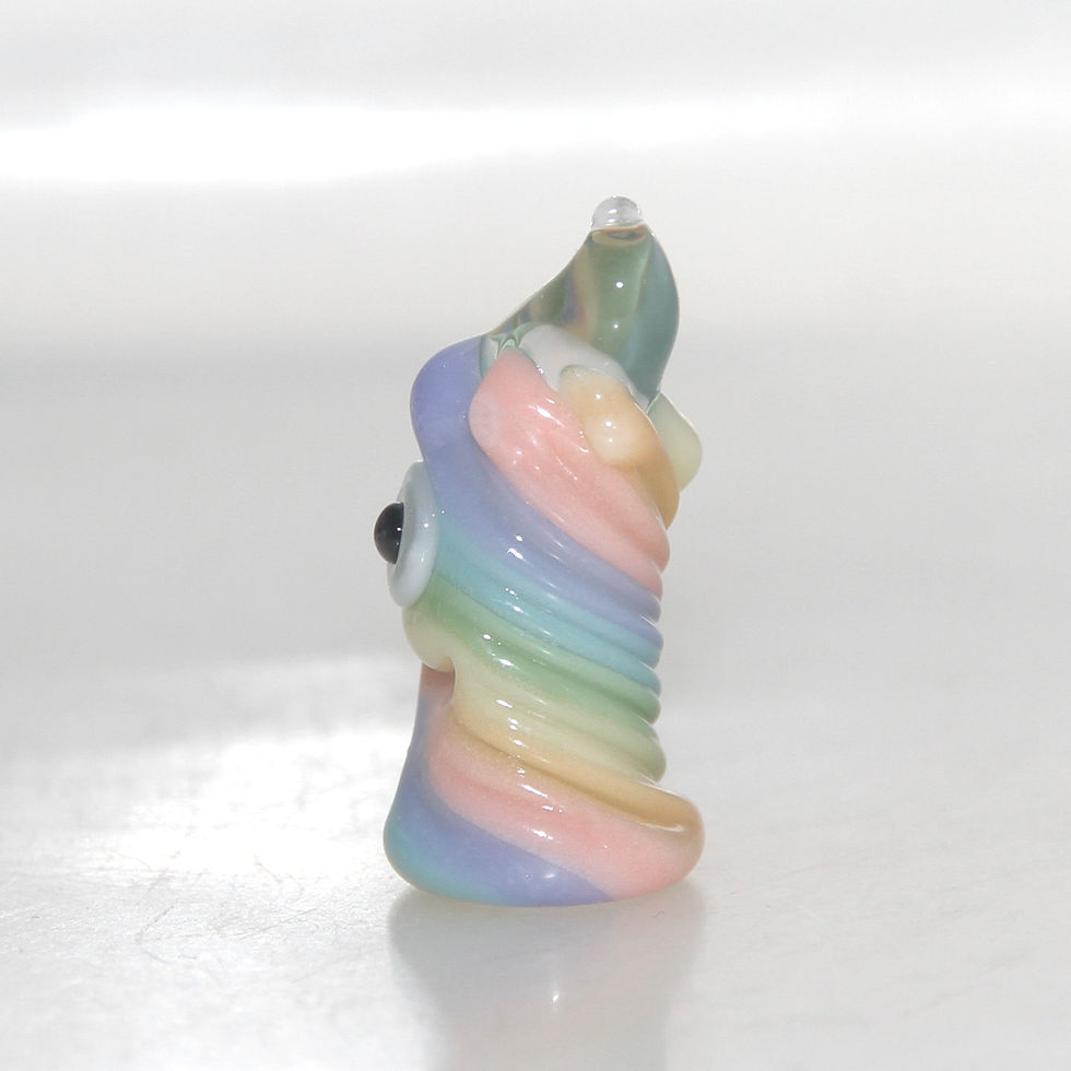 Thumbnail: Pastel Rainbow Baby Glass Figurine