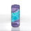 Thumbnail: Purple with Turquoise Pattern Barrel Lampwork Glass Bead