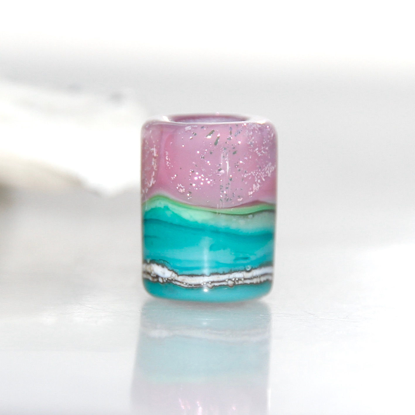 sparkly dread bead