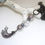 Thumbnail: Gunmetal Stardust Tassel Necklace