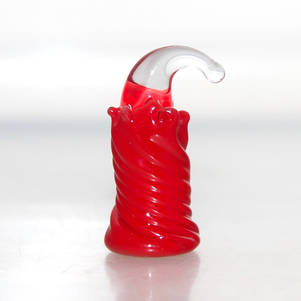 Thumbnail: Oliver the Happy Red Glass Figurine