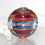 Thumbnail: Rich Ethereal Large Lentil Lampwork Glass Bead