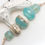 Thumbnail: Beachy Ivory and Milky Blue Lampwork Glass Bead Set