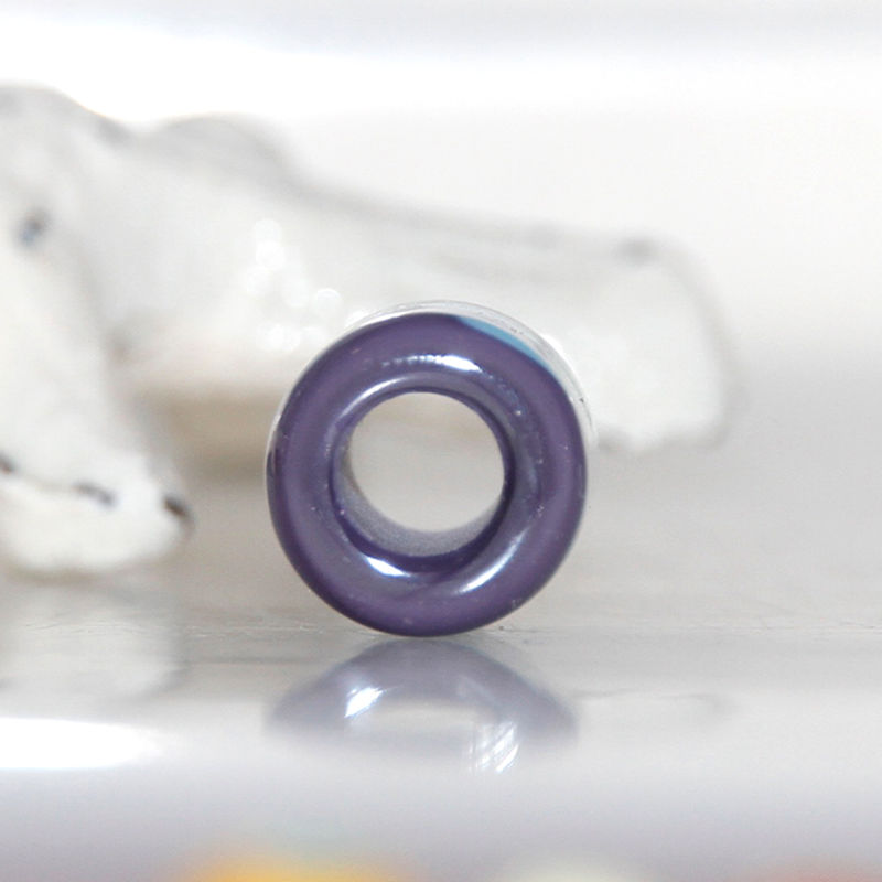 Thumbnail: Purple and Blue Wiggly Striped Dread Bead 5.5mm Hole