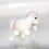 Thumbnail: Creamy Pink Tailed Pony Lampwork Glass Bead