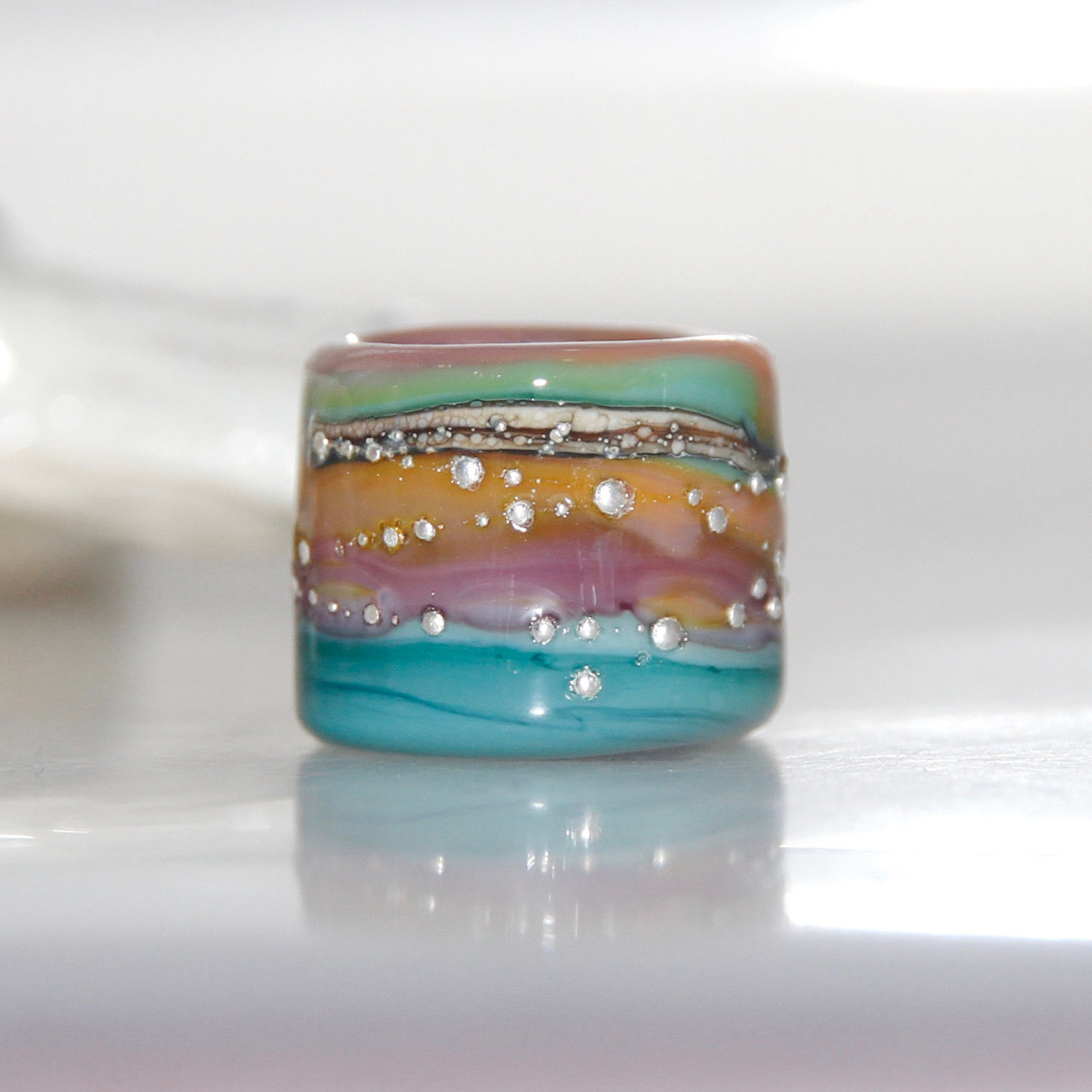 Glass Dreadlock beads