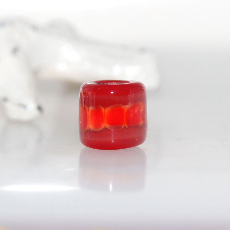 Thumbnail: Dark Red Blood Cells Dread Bead 5.5mm Hole