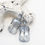 Thumbnail: Czech Glass Light Grey Lustre Earrings