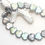 Thumbnail: Dark Platinum Silver with AB Rainbow Coat Czech Glass Maple Leaf Beads x 5pc