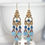 Thumbnail: Egyptian Blue Drop Swarovski Chandelier Earrings