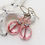 Thumbnail: Pink Window Czech Glass and Crystal Antique Brass Earrings