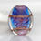 Thumbnail: Ethereal Blue Purple Goldstone Flat Lampwork Glass Bead
