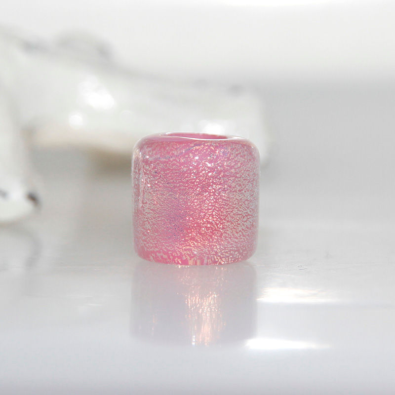 pink dreadlock bead