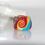 Thumbnail: Rainbow Swirl Goldstone Dread Bead 7mm Hole