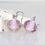 Thumbnail: Pastel Pink Cubic Zirconia Glass Earrings