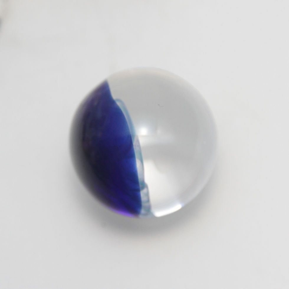 Thumbnail: Small Soft Violet Blue Floral with Pink Cubic Zirconia