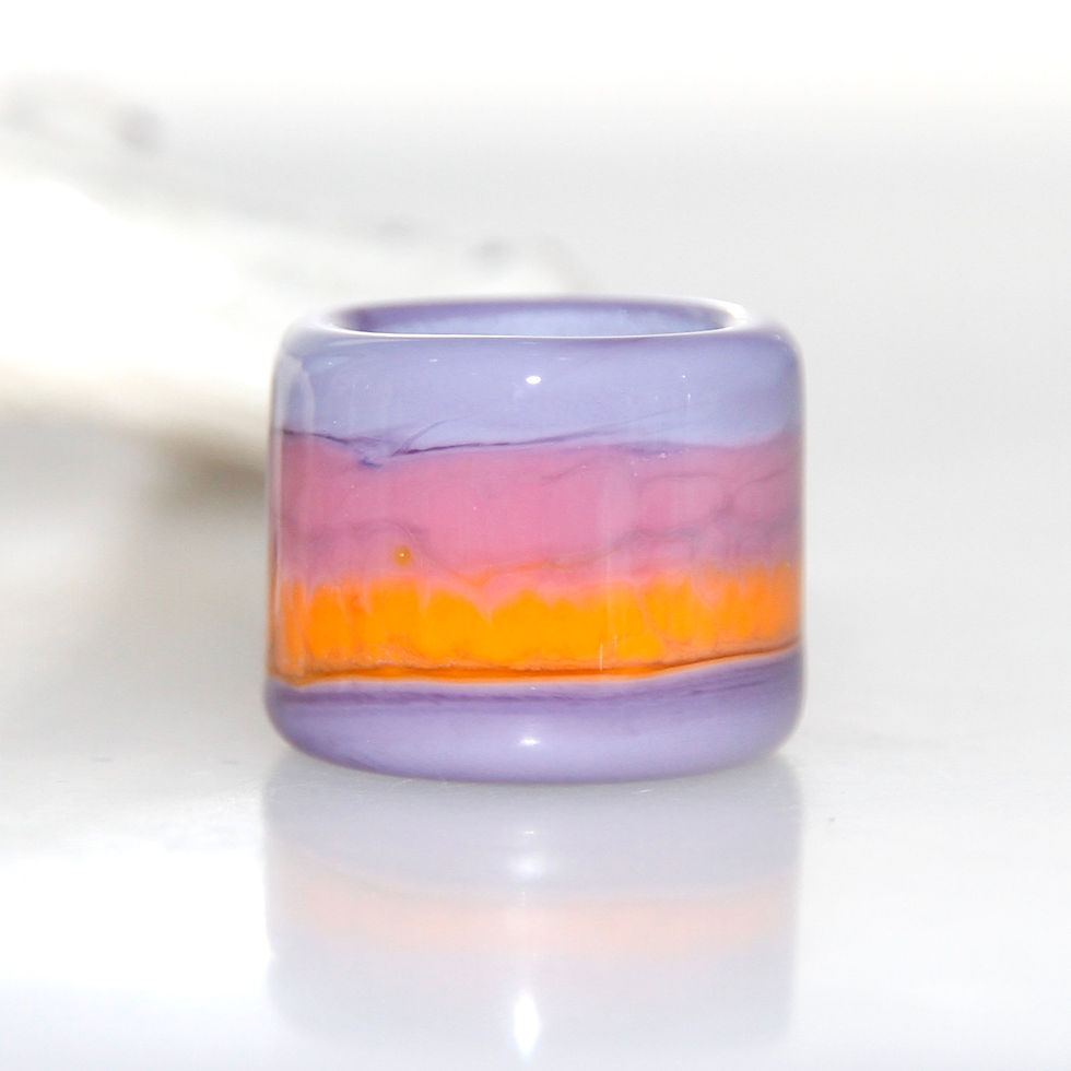 purple dreadlock beads