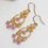 Thumbnail: Violet AB Swarovski Crystal Chandelier Gold Earrings