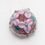Thumbnail: Pink Shimmer Flower Garden Round Lampwork Glass Bead
