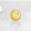 Thumbnail: Yellow and Swirly Glass Dreadlock Bead 5.5mm Hole