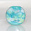 Thumbnail: Pastel Turquoise and Green Flat Lampwork Glass Bead