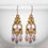 Thumbnail: Violet AB Swarovski Crystal Chandelier Gold Earrings