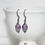 Thumbnail: Purple Lustre Oval Earrings