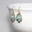 Thumbnail: Little Blue Pearl Enamel Flower Earrings