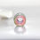 Thumbnail: Pink Raku and Black Small Glass Dreadlock Bead 5.5mm Hole