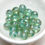 Thumbnail: Czech Glass 6mm Round Druk Blue Green with Picasso Finish x 20 Beads