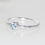 Thumbnail: Sterling Silver Ring with Sky Blue Topaz Stone Size N US7