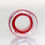Thumbnail: Red Dichroic Rainbow Sparkly Glass Dreadlock Bead 10mm Hole