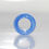 Thumbnail: Whispy Bright Blue Translucent Glass Dreadlock Bead 8.5mm Hole