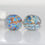 Thumbnail: Blue Earthy Waterways Lampwork Glass Bead Pair