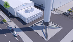 Space X Data Center Addition (original design proposal, June 2011)