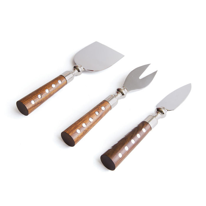 Wood & Metal Cheese Set