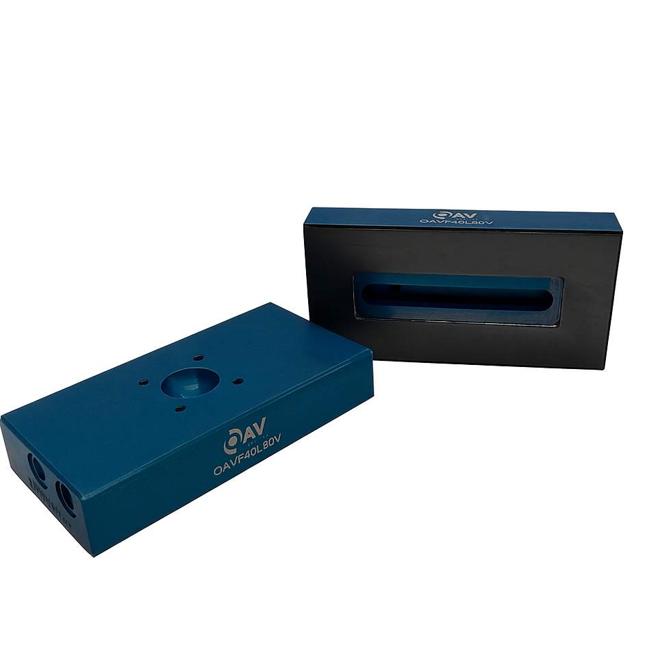 40 mm x 80 mm Flat Rectangular Vacuum Preloaded Air Bearing