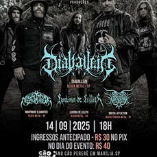 DIABÁLLEIN: 'Horde Of Demons Fest 2025' tendrá lugar este domingo (14) en Marília/SP. ¡No te lo pierdas!