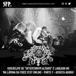 ETERNAL SACRIFICE: ¡EXCLUSIVO! El vídeo musical de “Offertorivm Altaris” se lanza en 'Na Lâmina da Foice Fest Online - Part I' – ¡Míralo ahora!