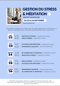 Programme de méditation de septembre 2025 à la Thalasso du Touquet