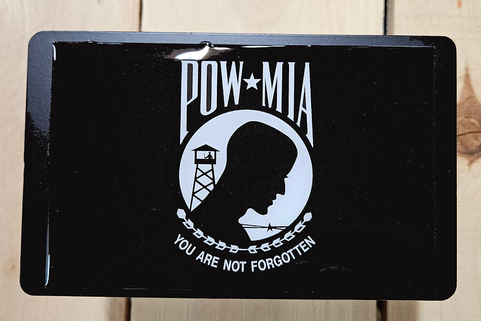 Thumbnail: POW MIA Trailer Hitch Cover – “You Are Not Forgotten”