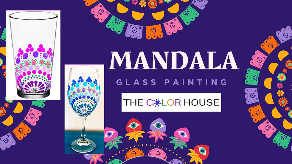 Mandala Glass Painting